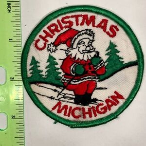 Christmas Michigan Holiday Patch